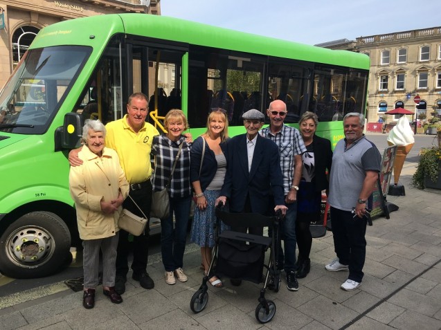 Journey Makers: Party of the century! 100 year old passenger celebrates birthday on Dorset Community Transport bus image