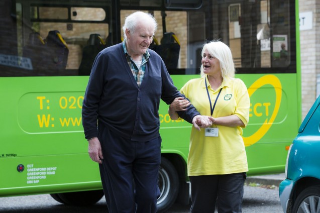 Dementia patients back on track with Big Green Bus image