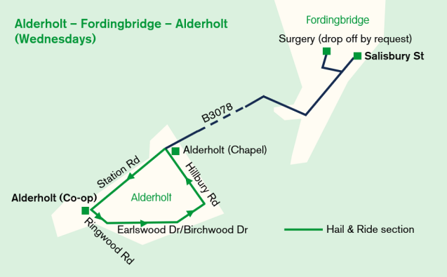Introducing the PlusBus Shuttle between Alderholt and Fordingbridge image