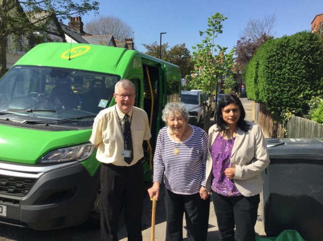 Stop the bus! MPs hitch a ride with Ealing Community Transport image