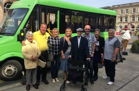 Journey Makers: Party of the century! 100 year old passenger celebrates birthday on Dorset Community Transport bus image