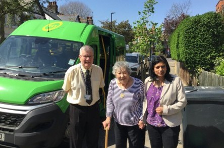 Stop the bus! MPs hitch a ride with Ealing Community Transport image