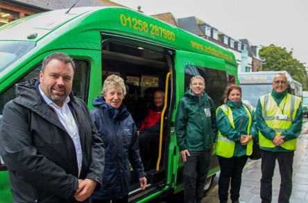 Chris Loder MP joins Dorset Community Transport for service launch image
